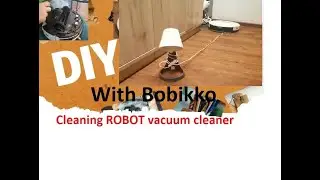 Cleaning Self-Cleaning Robot Vacuum + Mop *he stole our lamp*