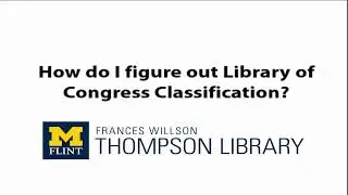 How to Read a Library of Congress Classification Call Number