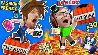 ROBLOX THE FLOOR IS LAVA (TNT RUSH) + FGTEEV FASHION FRENZY Best Dressed Challenge Skit GamePlay #30