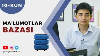 🔴 Ma'lumotlar bazasi - MySQL  - PHP Dasturlash tili - 10/21 KUN