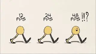 12FPS VS 24FPS VS 48FPS Walk cycle /Blender Grease pencil/ 2D animation