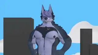 Macro Furry Pecs Bouncing with Cartoon Sound Effects (Original Artist: Talidraws on Bluesky)