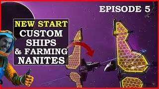 No Man's Sky New Start Best Nanite Farm And Making Our First Custom Ship (Episode 5)