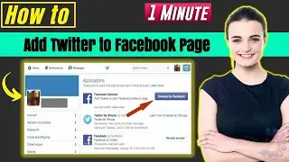 How to add twitter to facebook page 2024 | How to 1 Minute