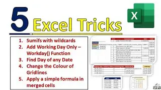 5 Advanced Excel Tricks to impress your Boss | Learn Ms-Excel Shortcuts and Formulas