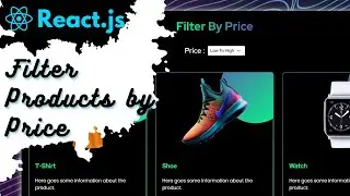 Create Price Filter For Products Using React.js