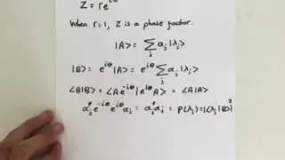 Problem 1 ( Overview):Quantum mechanics - Can you see why the phase factor can be ignored