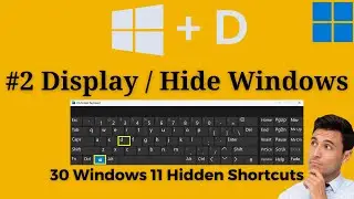 Unlock Secrets: Windows🪟 + D Key! Top 30 Hidden Windows 11 Shortcuts #2 