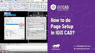 How to do Page Setup in IGiS CAD?