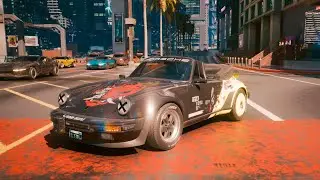 CYBERPUNK 2077 НОВАЯ ТАЧКА PORSCHE 930 CABRIOLET NEW CAR 2023 NEW PATCH 2.1