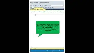 Reformat Department table that each month has a Revenue Column |SQL Interview Questions