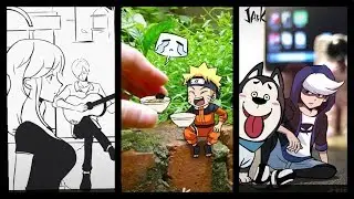 Tik tok vẽ tranh #4 Thánh vẽ fan cuồng naruto, one peice.... (Jack) - Tik tok china