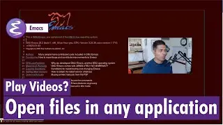 Emacs - Play videos and open files in any application