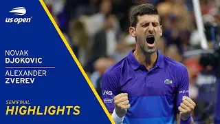 Novak Djokovic vs Alexander Zverev Highlights | 2021 US Open Semifinal