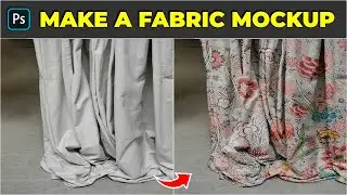 Create a realistic fabric mockup | Photoshop Mockup Tutorial