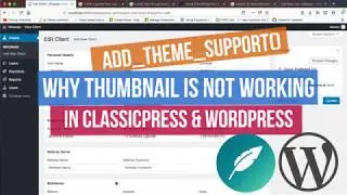 Fix Custom Post Type thumbnail not working in WordPress admin