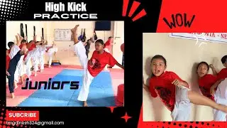 High kick practice / National Taekwondo Academy Nepal/Dinesh Tamang #nepal  #taekwondonepal