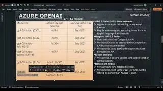 GPT 4, GPT 35 and Embedding Model Overview  | Azure OpenAI Tutorial