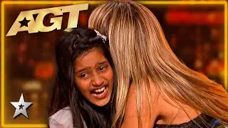 9 Year Old Wins the Golden Buzzer With Her POWERFUL Voice on America's Got Talent 2024!