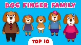 The Dog Finger Family Nursery Rhyme | Finger Family Songs