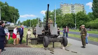 80. rocznica zdobycia Monte Cassino. Salut z historycznej armaty. 18.05. 2024 Lublin