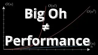 BigO = Performance! And other lies programmers tell themselves!!