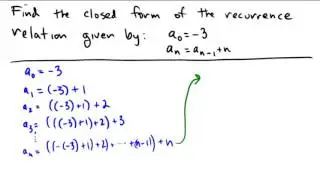 Finding a solution to a recurrence relation