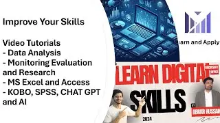 Free Video Tutorial|  Monitoring Evaluation Research, Data Analysis, Excel, Access, KOBO, SPSS