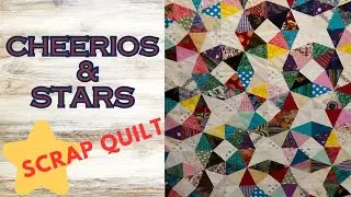 New Quilt This Week | Kaleidoscope Quilt | Scrappy Cheerios and Stars with templates Free Pattern