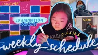 a 2D animation student’s weekly schedule (vlog)