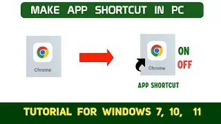 How to make an app shortcut in windows 10 - Complete Tutorial