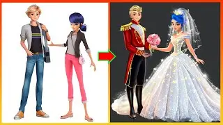 Miraculous : Ladybug & Catnoir Get Married - GLOW UP Bride & Groom #transformation