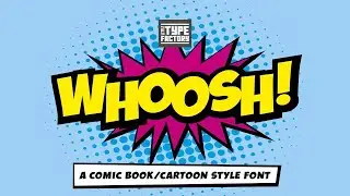 Whoosh! Comic Book Cartoon Font Font Free Download