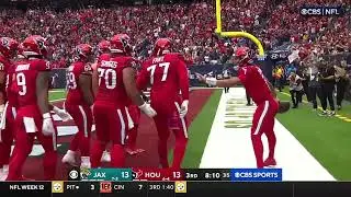 C.J. Stroud Rushes for a touchdown then has Funny Celebration