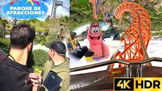 Spain’s PRETTIEST Theme Park! Parque De Atracciones VLOG 4K HDR