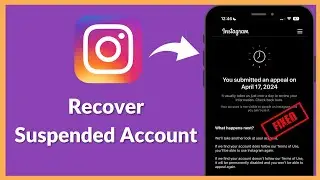 Instagram Suspended Account Recovery| How to Recover Instagram Suspended Account