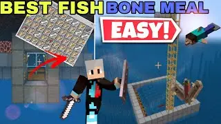 Best Fish Bone Meal Farm | simple automatic bone meal farm 1.19 - 1.20 |minecraft pocket edition