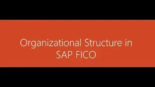 Enterprise Structure in SAP FICO - Org Structure - Organizational Structure in SAP FICO- LEARN2WIN