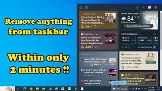 How to Remove the "News and Interests" Widget from the taskbar (Windows 10 20H2) || 2022