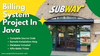 Billing System Project in Java in Swing with MySql of Subway | Billing system in java