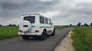 Mercedes G63 AMG exhaust sound, revs, cold start, launch control, interior sound