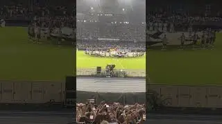 Napoli fans filming the moment of UEFA Champions League Anthem