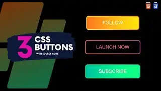 Create CSS Gradient Buttons with Hover Effects Using HTML and CSS | CodeXpool