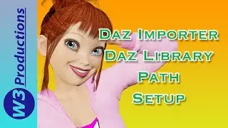 Daz To Blender - Daz Importer Library Path Setup