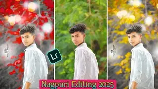 Instagram Ka Viral Photo Editing|| Lightroom Green Tone Tutorial 2025 | new nagpuri photo editing