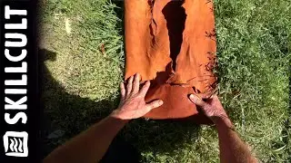 Natural Leather Tanning Vlog, Preparing to Soften