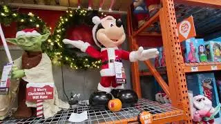 BIG DISNEY ANIMATRONIC MICKEY MOUSE 4' TALL - SINGS MERRY CHRISTMAS AND MOVES - HOLIDAY DECOR FUN