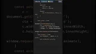 Create Rain Particles Canvas with HTML Canvas | HTML5 Canvas Tutorial #shorts #coding #JavaScript