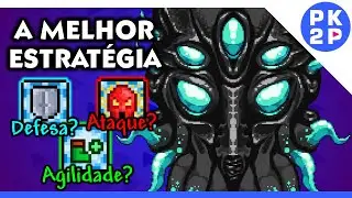 Enfrentando Moonlord de Melee! Foco no Ataque, Agilidade ou Defesa? ► TERRARIA REVERSO #44