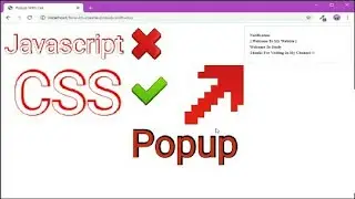 How To Create Popup With Css | Pure CSS3 | Popup Welcome | Cara membuat Popup | Tutorial CSS